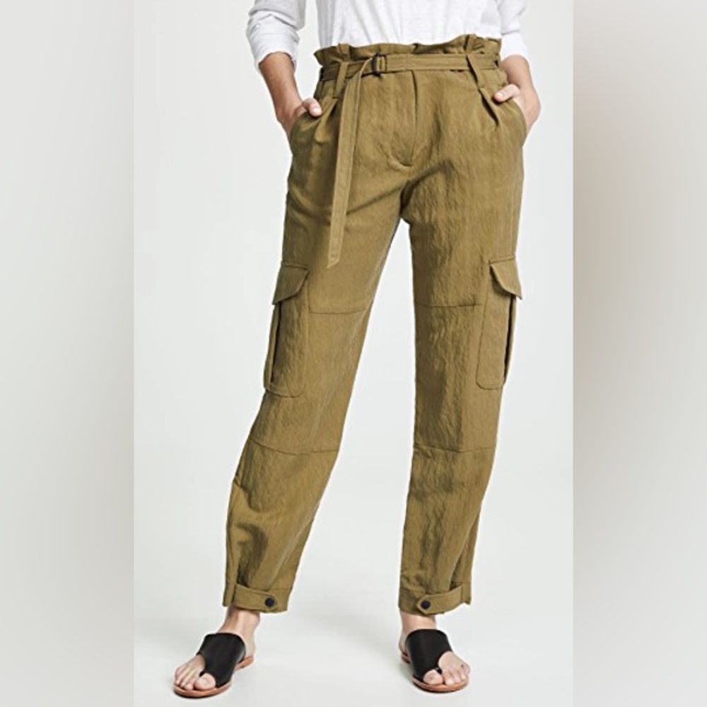 rag & bone Tilda Belted Straight Leg Cargo Pants NWOT Sz 0